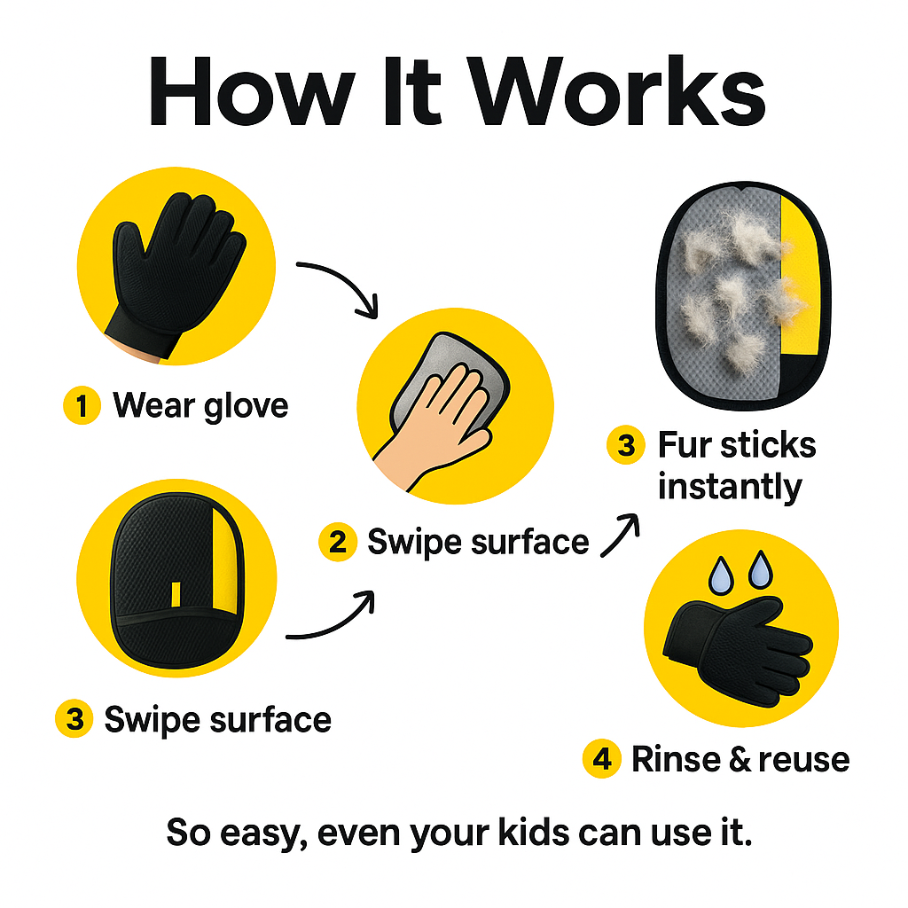 NoFurHome - Pet Fur Removal Gloves V2.0